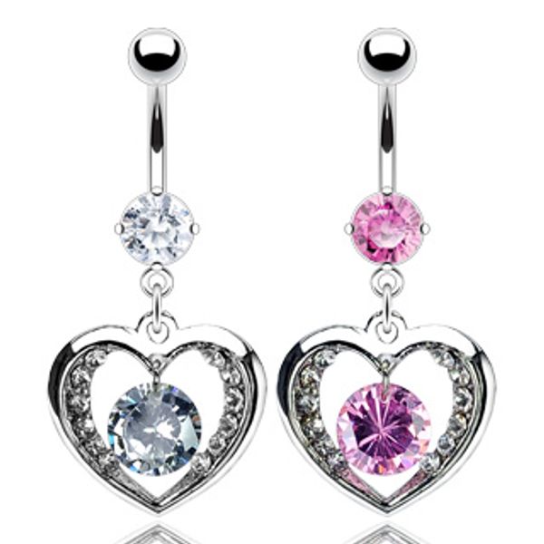 Hovedbilde Navle Piercing med stener