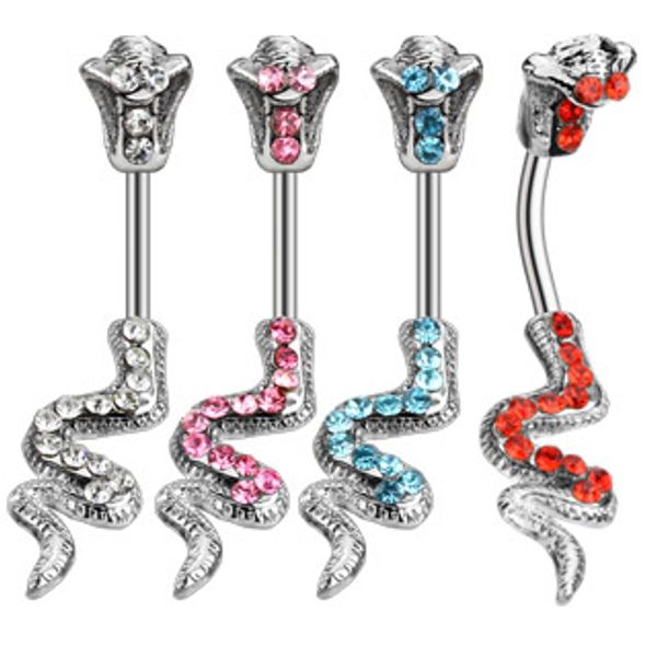 Hovedbilde Navle Piercing Paved Cobra